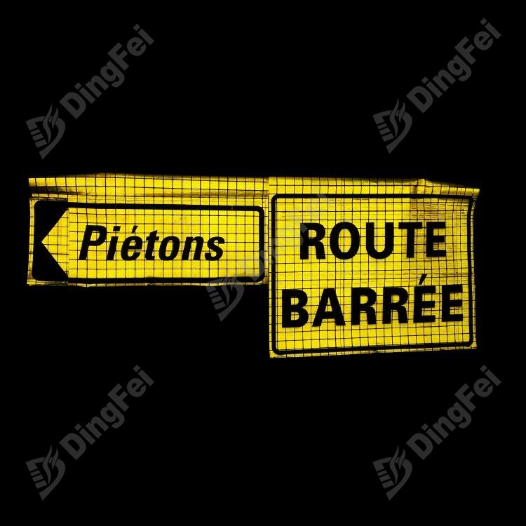 Reflective Custom Roll Up Traffic Sign Roll Up Banner For Warning Safety - 